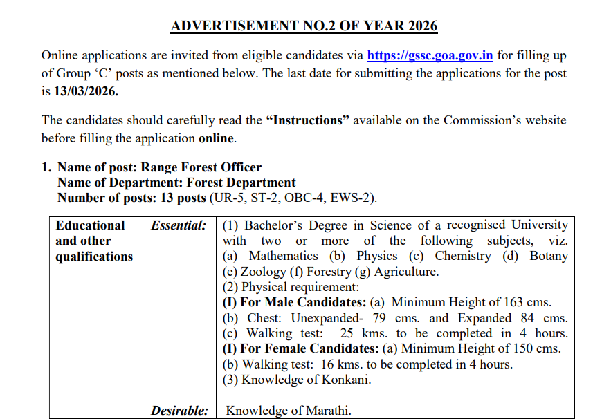 GSSC Group C Recruitment 2026