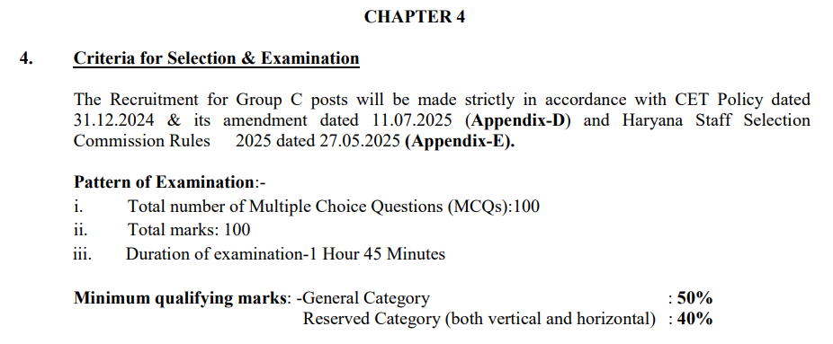 HSSC Haryana CET Group C Phase-II Syllabus Details 2026